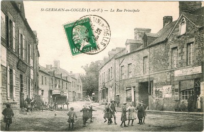 Rue principale à Saint-Germain-en-Coglès